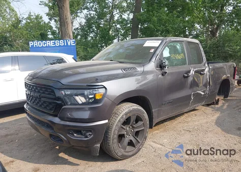 2022 Ram 1500 Big Horn 4X4 6'4 Box из США, поврежденный, VIN 1C6SRFBT3NN116559